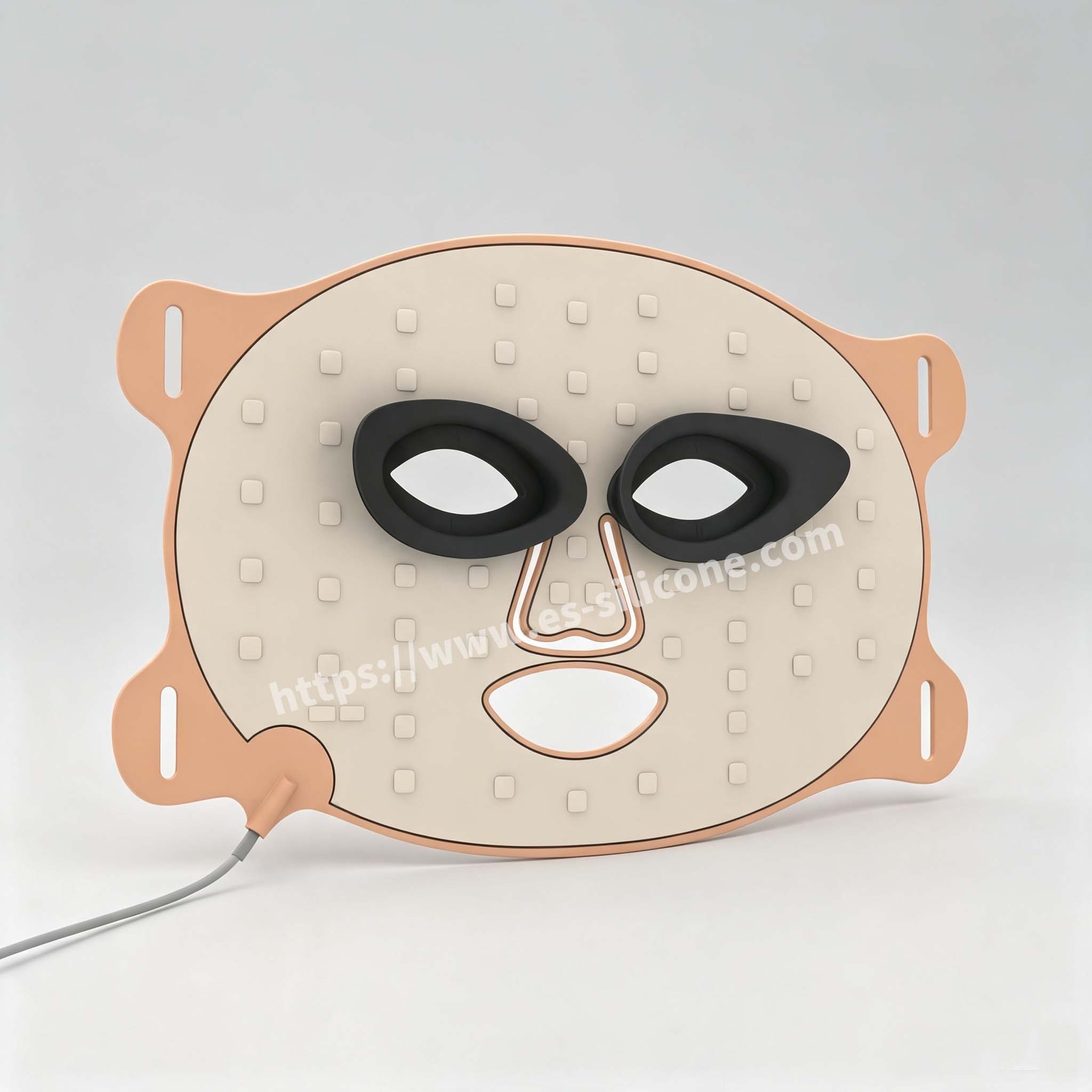 Maschera di bellezza fotonica rivestita in silicone liquido