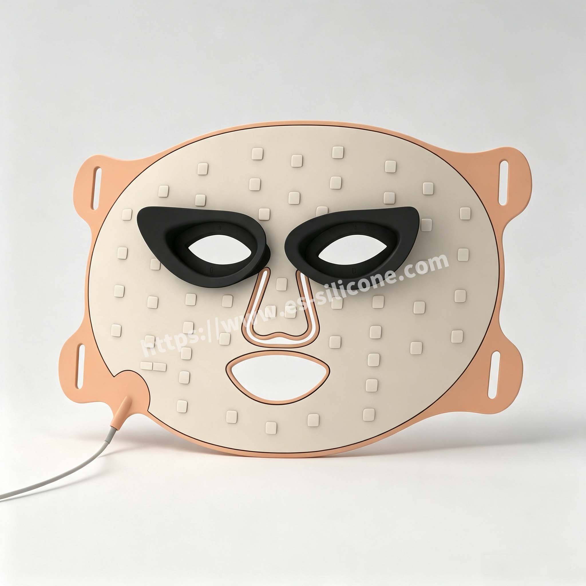 Maschera di bellezza fotonica rivestita in silicone liquido