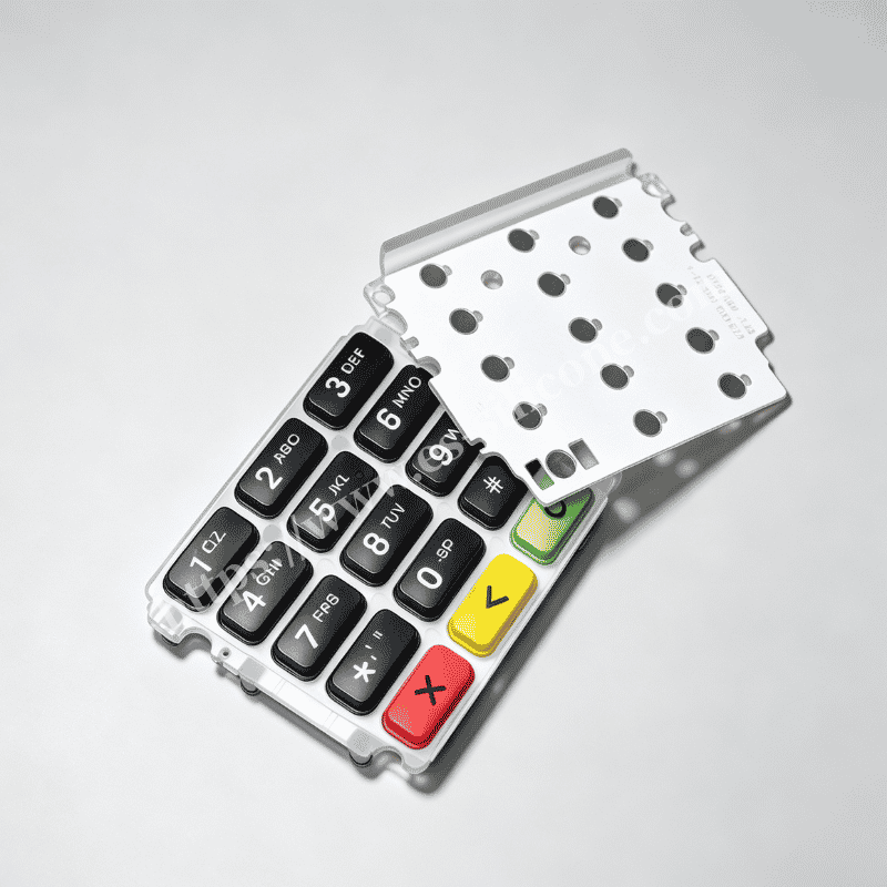 Terminale POS Tastiera in silicone IMD con decorazione in-mold