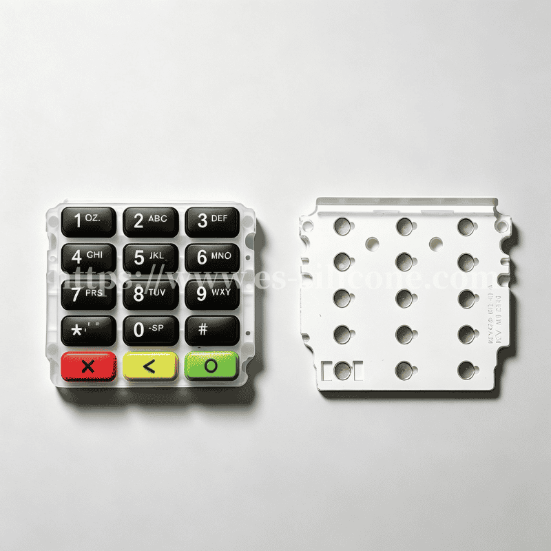 Terminale POS Tastiera in silicone IMD con decorazione in-mold