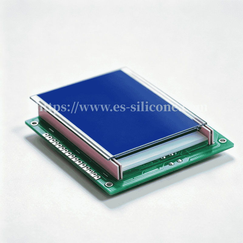 Conduzione del segnale LCD con striscia Zebra: interconnessione in silicone conduttivo multistrato