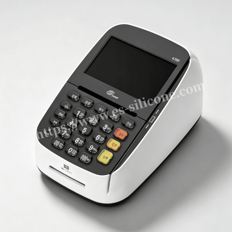 Tastiera in silicone cristallino progettata su misura per terminali POS e finanziari K300