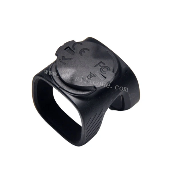 Maniglia per luce da bicicletta con rivestimento in plastica in silicone