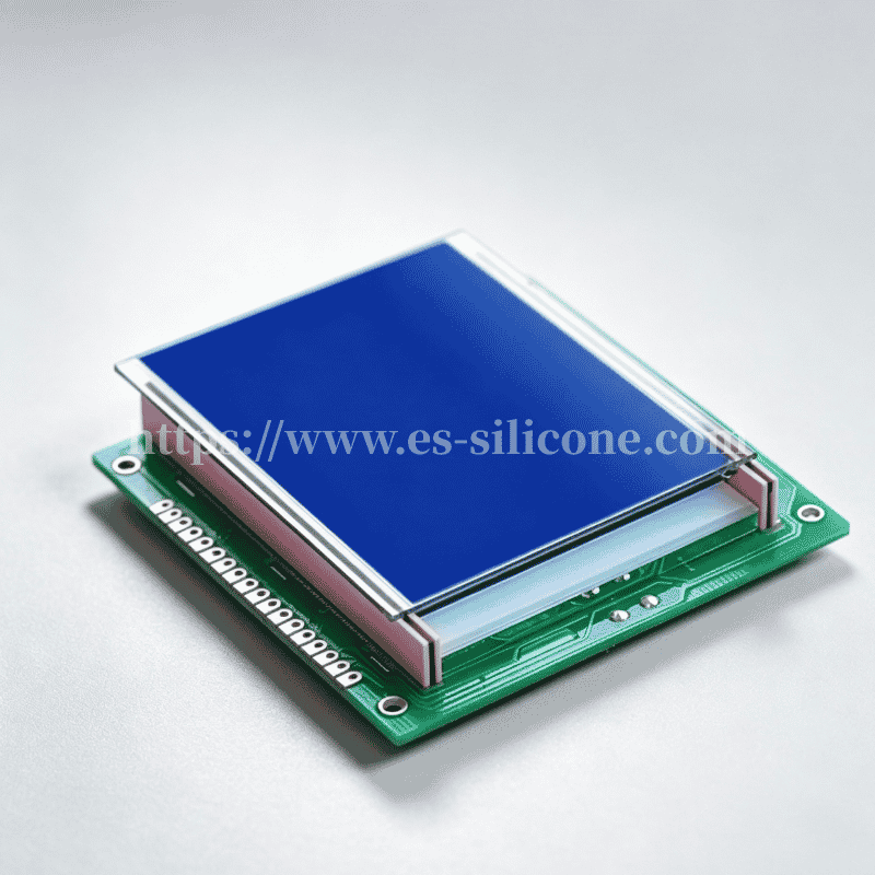 Conduzione del segnale LCD con striscia Zebra: interconnessione in silicone conduttivo multistrato