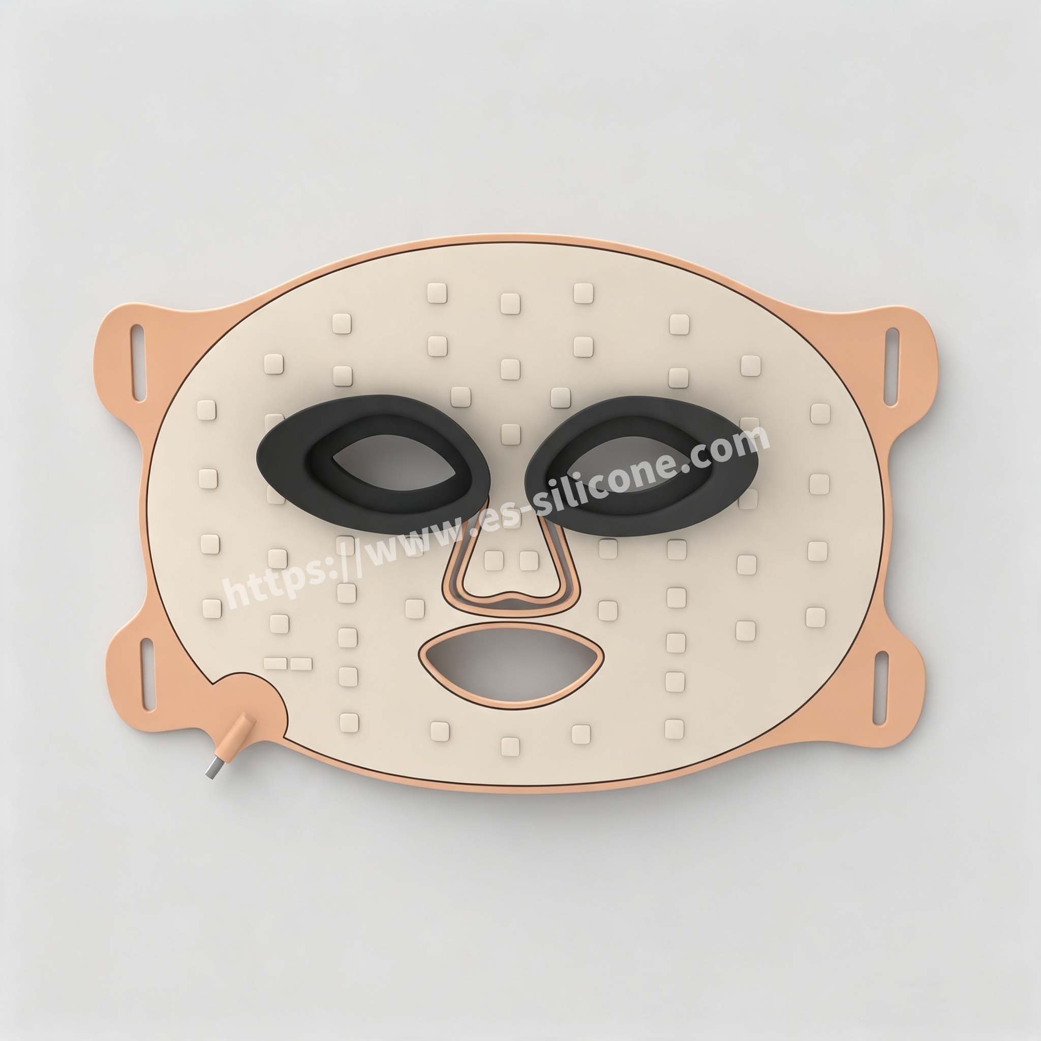 Maschera di bellezza fotonica rivestita in silicone liquido