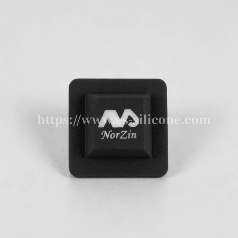 Pulsante singolo in silicone con legende della retroilluminazione incise al laser