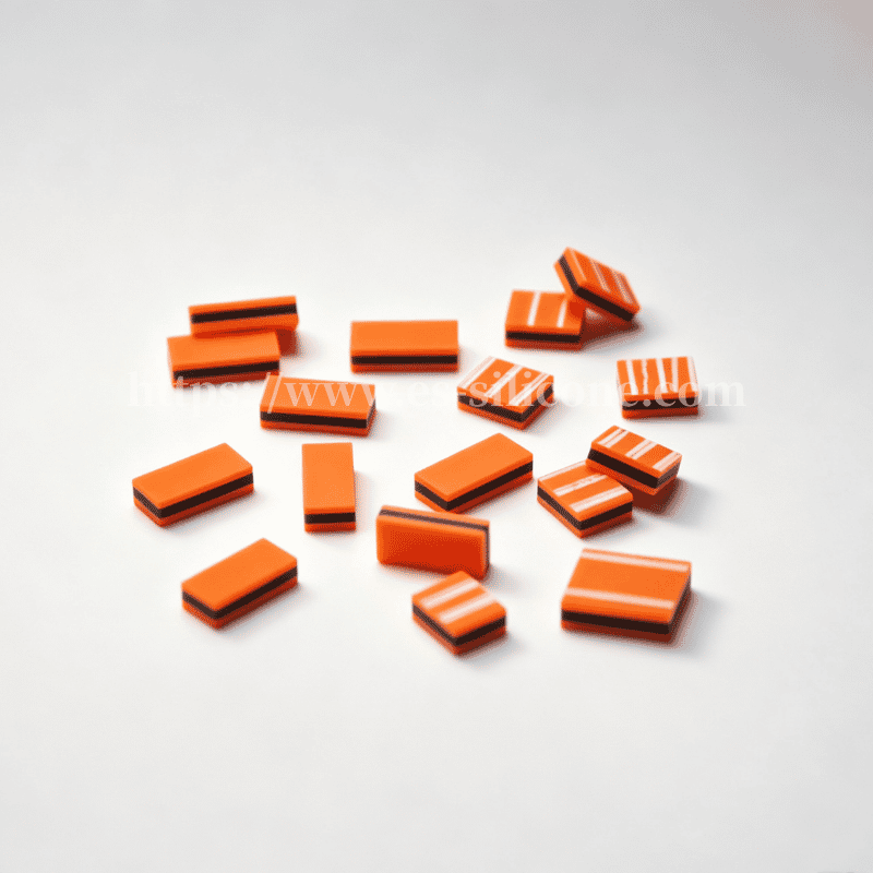 Tipo YS: striscia zebrata in silicone conduttivo arancione